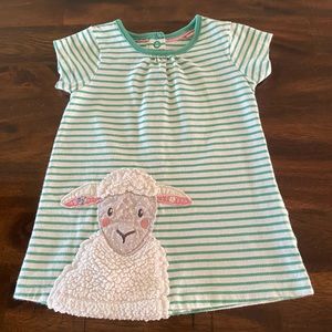 Baby Boden Apliqué Baby Girl Lamb Dress